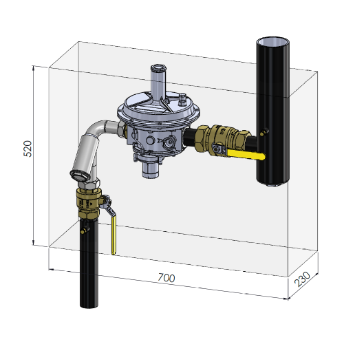 Armario A-150: caudal 150 m3/h