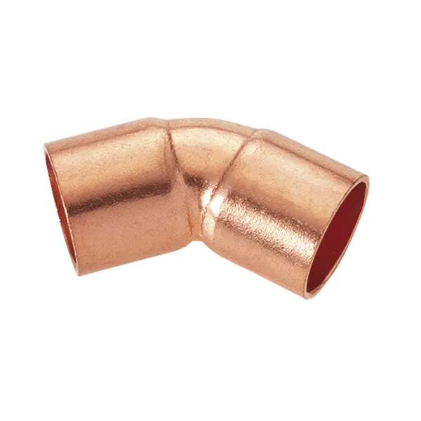 Codo cobre 45º HH F41