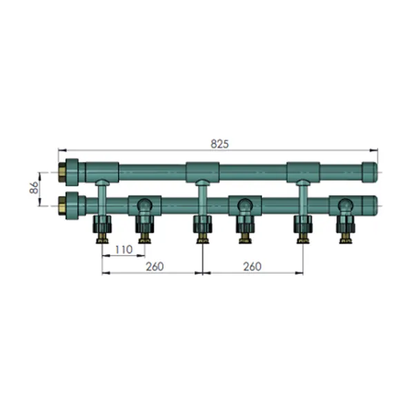 Colector PPR para módulo de calefacción y ACS-AFS - Imagen 4